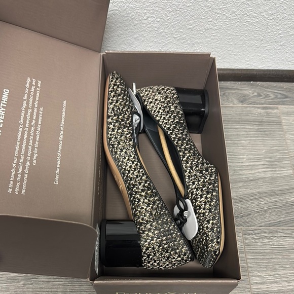 Franco Sarto Natalia Pump In Black Tweed Fabric (WIDE) - Picture 2 of 8